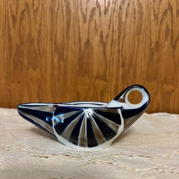 Sargadelos (B.B.) Ceramic Oil Lamp / Vintage (Rare Find)